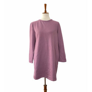 Zara Womens Pullover Sweater Dress Long Sleeve Purple M Medium